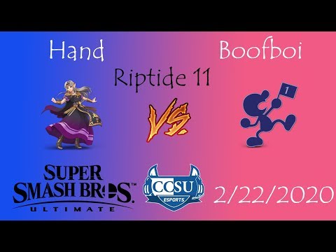 Riptide 11 CCSU Smash Ultimate - Hand (Zelda) vs BoofBoi (Game&Watch)