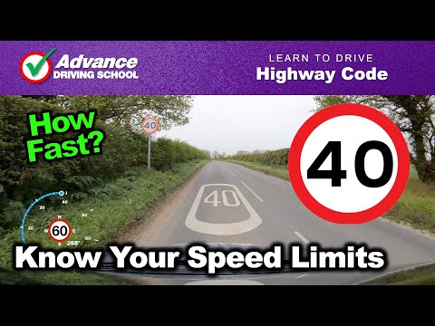 Know Your Speed Limits  |  Learn to drive: Highway Code
