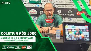 Coletiva pós jogo - Negueba e Moisés Egert - MFC 3 x 2 Ferroviária - Série C - 1ª Rodada
