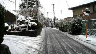 preview picture of video 'Gotemba' first snowfall  2009 Part 2'