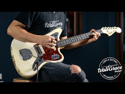 Fender Custom Shop 1964 Jaguar Super Heavy Relic Olympic White image 25