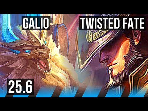 GALIO vs TWISTED FATE (MID) | 2/1/7 | KR Master | 25.6