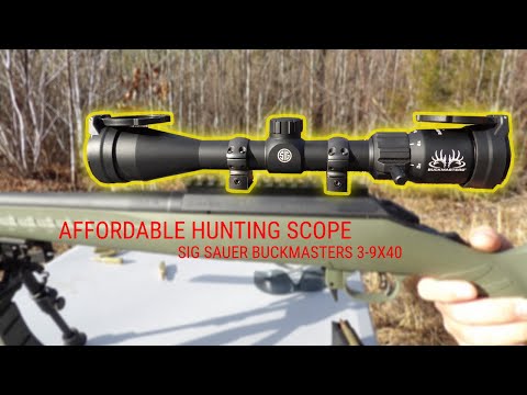 AFFORDABLE HUNTING SCOPE | SIG SAUER BUCKMASTERS 3-9X40 REVIEW