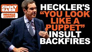 Jimmy Carr Crowd Work: Heckler Calls Jimmy a Puppet - Jimmy Turns It Straight Back on Him 