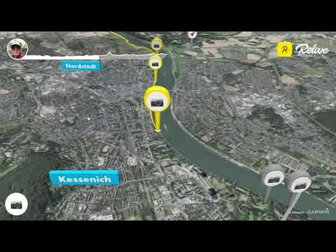 Radtour Troisdorf  - Wesseling  - Rheinaue (Relive)