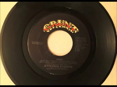 Jane , Jefferson Starship , 1979 Vinyl 45RPM