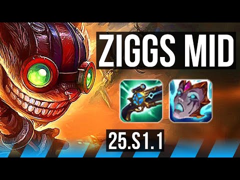 ZIGGS vs VEIGAR (MID) | 500+ games | NA Master | 25.S1.1
