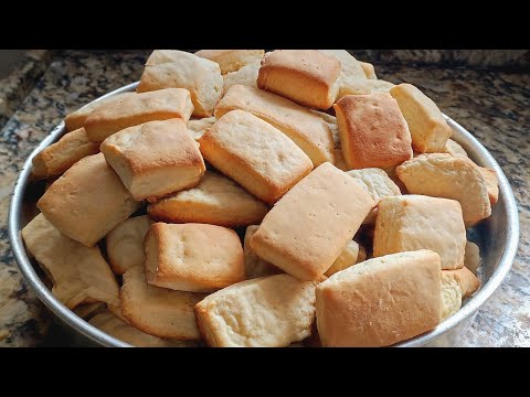 BOLACHA DE SAL AMONÍACO COM POUCOS INGREDIENTES, FÁCIL DE FAZER