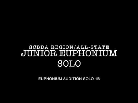 SCBDA Junior Region Band Euphonium Solo 1B