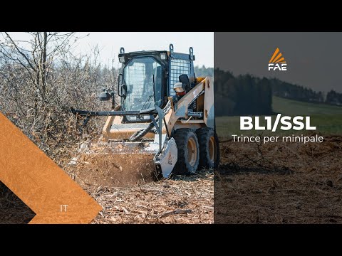 La trincia forestale con tecnologia Bite Limiter per piccole minipale da 45 CV
