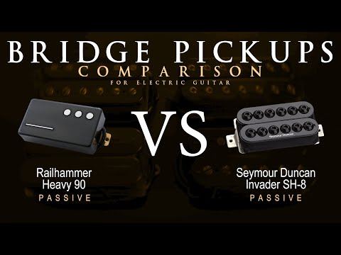 Railhammer HEAVY 90 vs Seymour Duncan INVADER SH-8 - Bridge Guitar Pickup Comparison Tone Demo