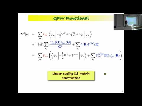 Introduction to CP2K (4/7) - GAPW Method and Electronic Structure Properties (Marcella Iannuzzi)