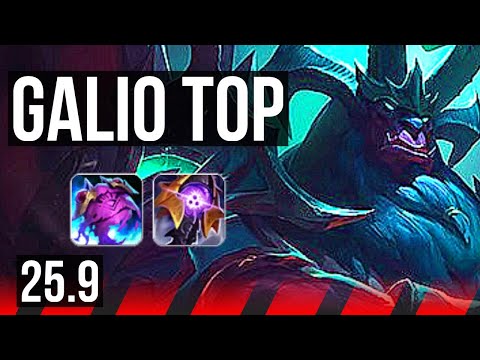 GALIO vs AKALI (TOP) | 6/2/10 | EUW Master | 25.9