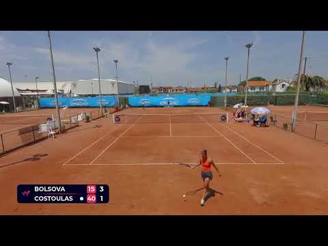 Aliona Bolsova [Q] (ESP) vs Sofia Costoulas [6] (BEL) // 6-7 4-6 // W100 Biarritz // 2nd Round