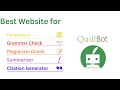 Best Website [Quillbot] for Paraphrase and Grammar Check