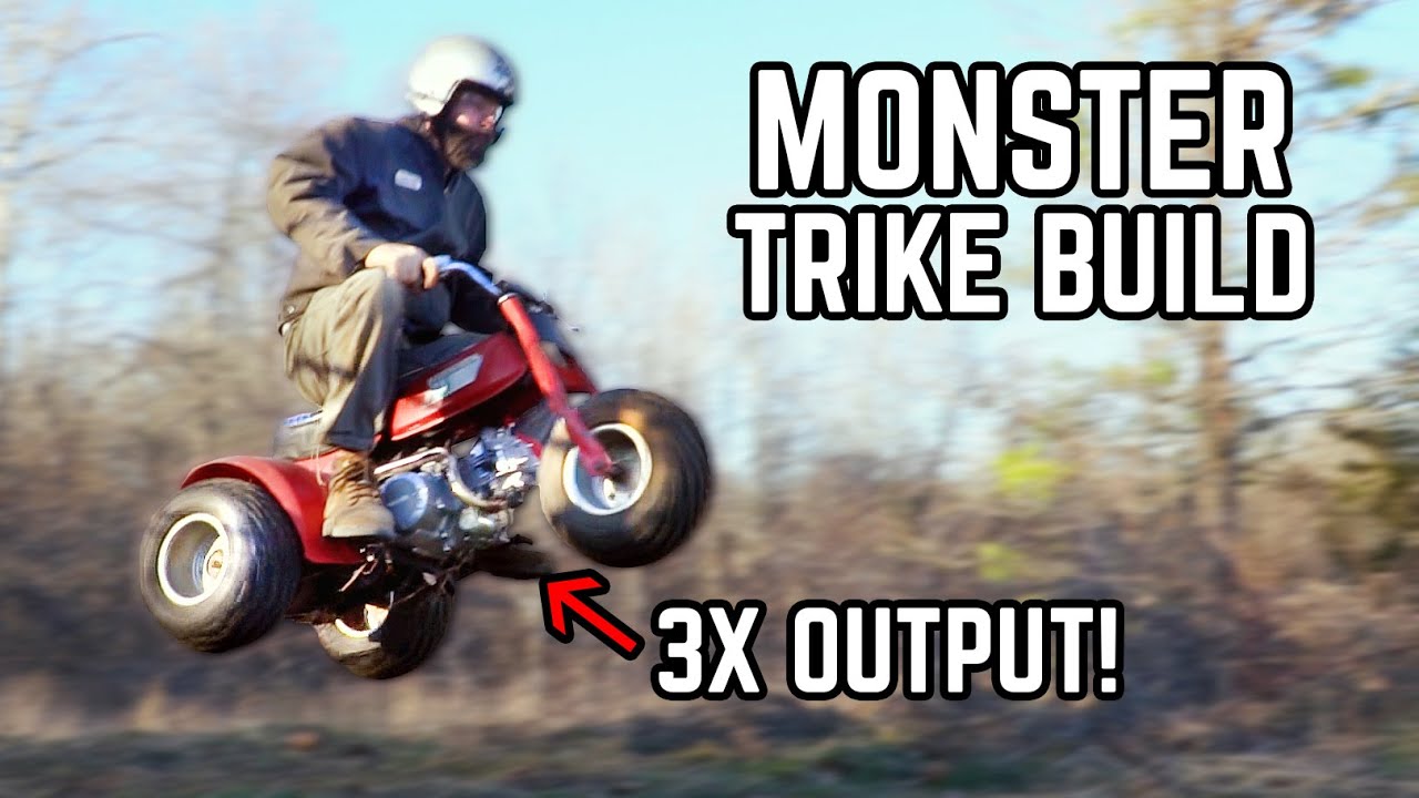 Honda ATC 70 140cc Swap! Tiny 3 Wheeler gets BIG POWER!