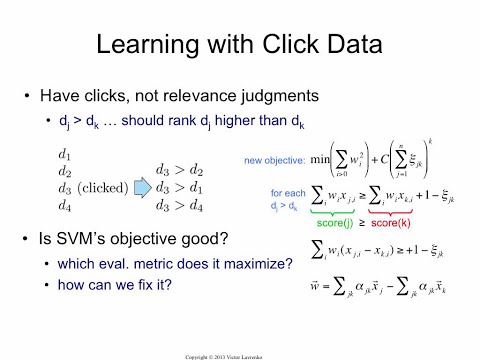 IR20.10 Learning to rank with click data