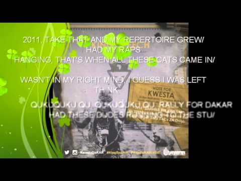 KWESTA _KING SPEECH (LYRIC VIDEO 2014 BANGER!!!)