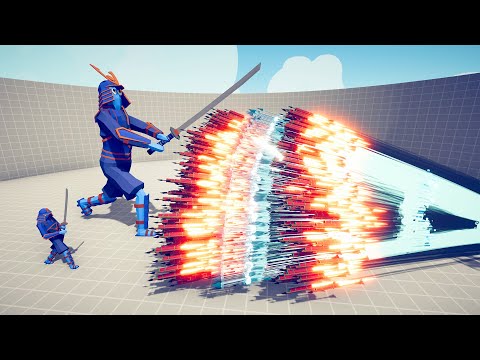 SAMURAI GIANT & SAMURAI vs EVERY GOD - Totally Accurate Battle Simulator TABS