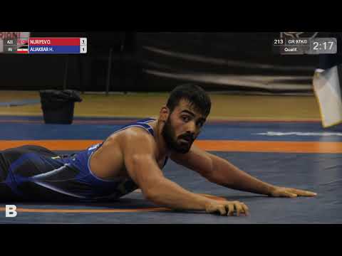 Qualif. GR-97 kg: O.Nuriyev (AZE) - H.Əliəkbər (İRİ)