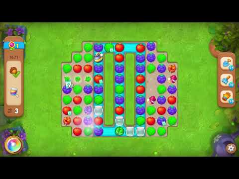 Gardenscapes 1671 Level - 12 moves - NO BooSTERS