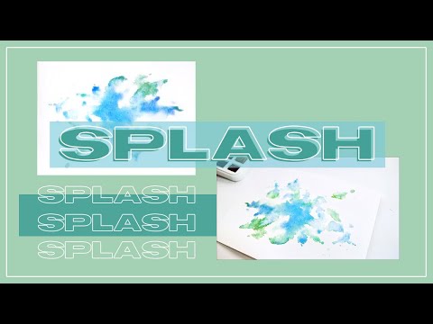 Easy Watercolour Splatter Tutorial for Beginners I Tips & Tricks