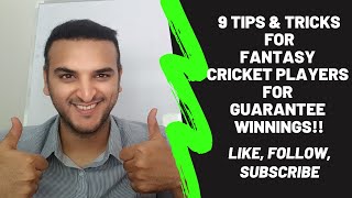 9 Tips, Tricks, Formula to WIN BIG in Fantasy Cricket, Dream11, BalleBaazi, MyTeam11, My11Circle