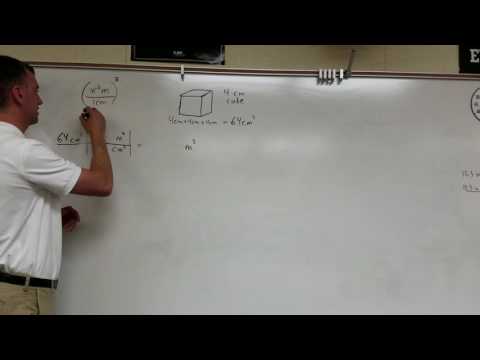 Volume Conversion: Cubic Centimeters to Cubic Meters (Lynch Method)