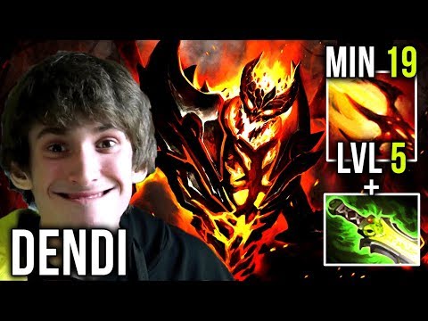 Dendi Shadow Fiend LOL New Build? Dagon LVL 5 + Etheral Blade - New Style in Unranked Dota 2