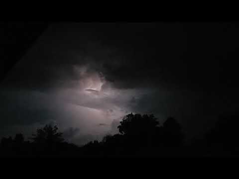 Lightning storm in the distance