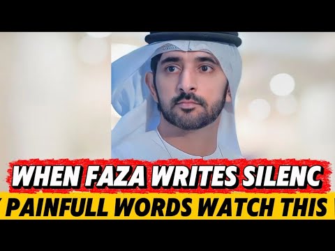 WHEN FAZA WRITES SILENC pain full words watch This videos