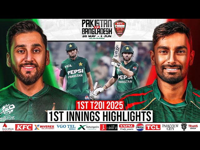 1st Innings Highlights | Pakistan vs Bangladesh | 1st T20I, 2025 | PCB | M2N1A