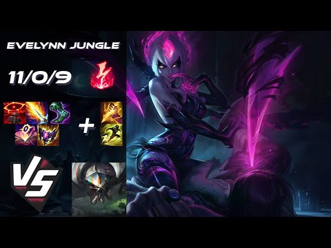 JUNGLE Evelynn vs Skarner - NA Grandmaster Patch 25.S2.1