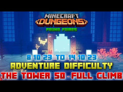 DcSK - The Tower 50 [Adventure] Full Climb, Guide & Strategy, Minecraft Dungeons Fauna Faire