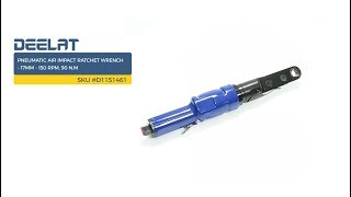Pneumatic Air Impact Ratchet Wrench - 17mm - 150 RPM, 90 N.m SKU #D1151461