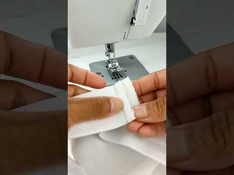 Joining visible elastic #sewing #sewingtricks #sewingtips #shorts #shot #elastic #sew