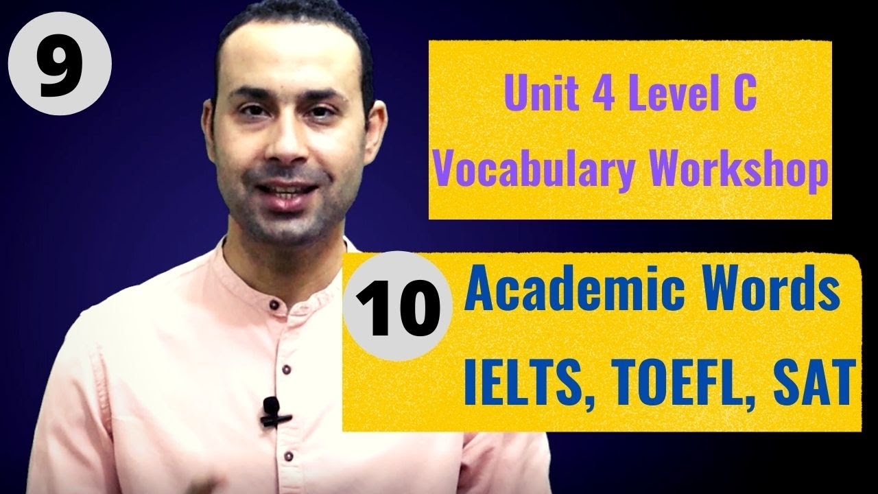 Vocabulary Workshop / IELTS, TOEFL, SAT, ACT, EST, GRE Words / Unit 4 / Sadlier Vocabulary