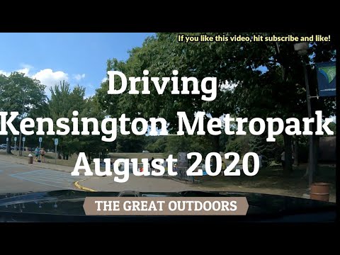Driving Kensington Metropark, Milford, MI August 2020