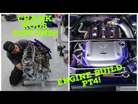 350Z G35 Engine Rebuild PT4 Crankshaft Pistons Oil Squirter's VQ35DE Rebuild