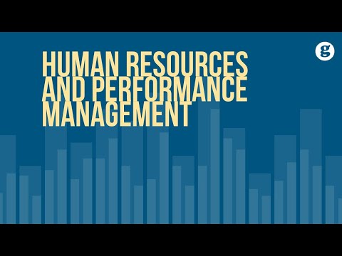 Human Resources and Performance Management