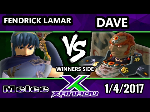 S@X 183 - Fendrick Lamar (Marth) Vs. Dave (Gannondorf) - SSBM Tournament - Smash Melee