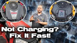 Briggs & Stratton Not Charging Full Guide To Test & Replace Stator & Voltage Regulator -All Engines