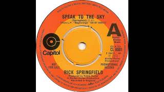 Rick Springfield * Speak To The Sky  1972    HQ