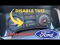 DIY How To Disable Tire Pressure Sensor Fault Message On Most Fords