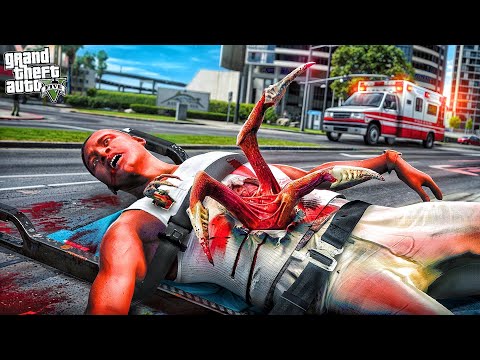 Something is in FRANKLIN BODY in GTA 5 || Shinchan Save Franklin