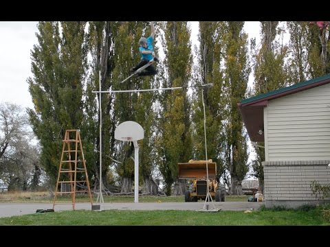 WORLD RECORD HIGHEST JUMP ON A POGO STICK 11 FEET