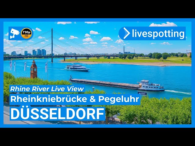 デュッセルドルフ ライン川とラインクニー橋