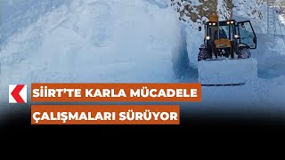 Siirt’te karla mücadele çalışmaları sürüyor