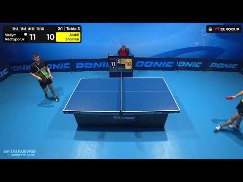 17:35 Vadym Nechyporuk - Andrii Shamrai 22.09.2023 TT Euro.Cup Ukraine Star. TABLE 3
