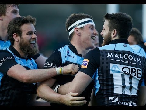 Forwards tee up great Mark Bennett Try - Glasgow Warriors v Edinburgh 26th April 2014